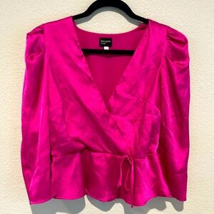 Free press fuschia blouse